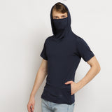 Men Hoodie Short Sleeve