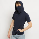 Men Hoodie Short Sleeve